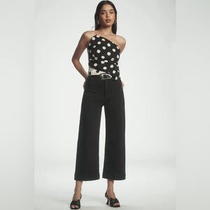 Anthropologie Colette Black Wide-Leg Jeans